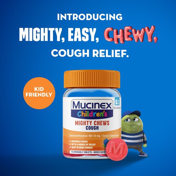 Mucinex Children's Daytime Cough Relief Chews, Mixed Berry