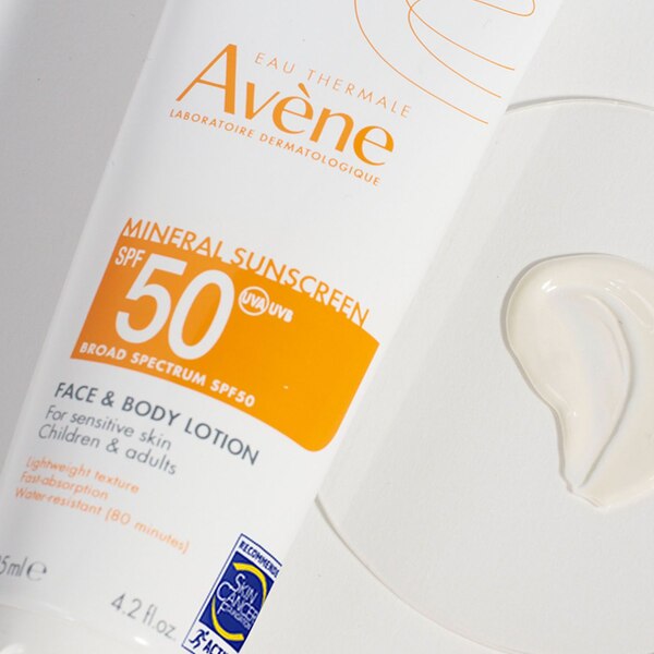 Avène Mineral Sunscreen Face and Body Lotion, SPF 50, 4.2 OZ