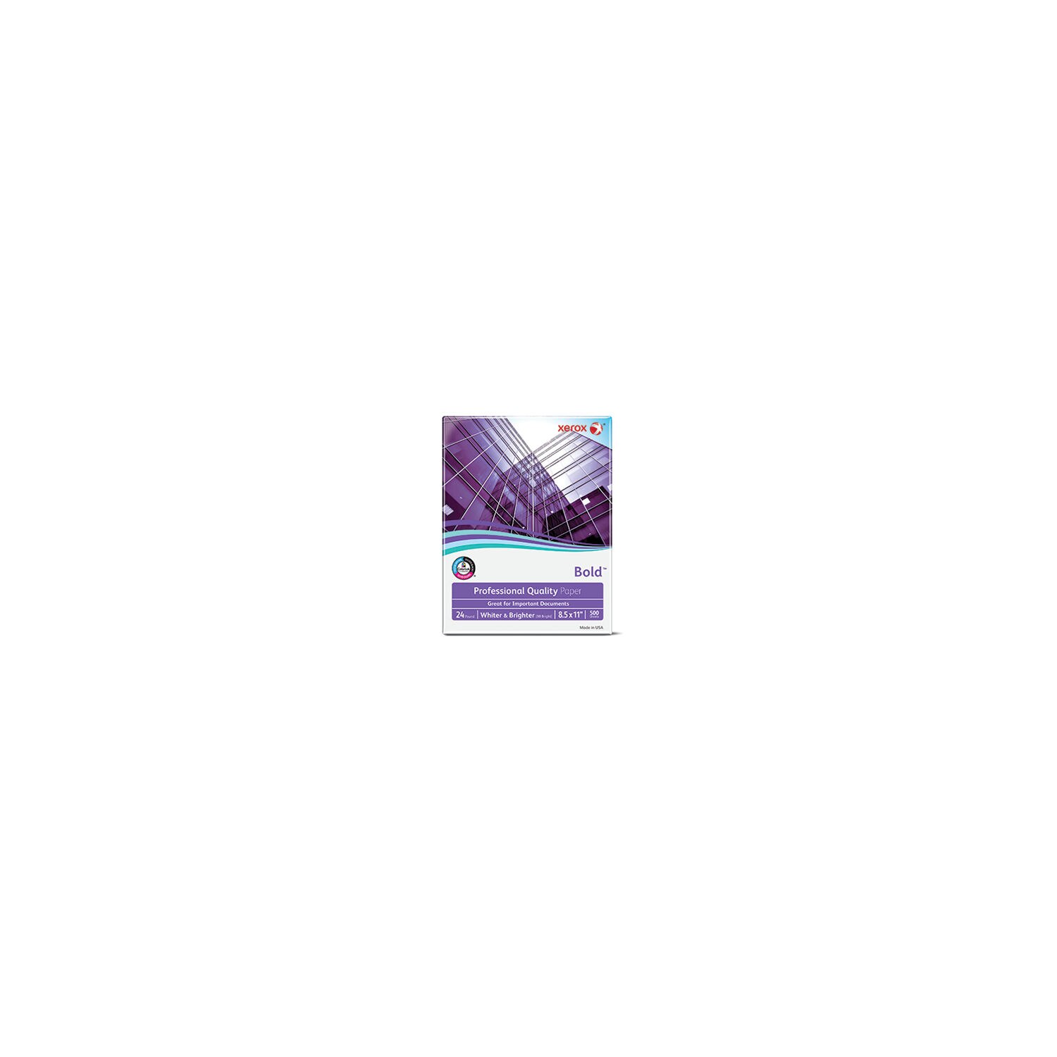 Xerox Bold Professional Quality Paper, 8 1/2" x 11", 24 Lb., 98 Bright