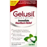 Gelusil Antacid & Anti-Gas Cool Mint Chewable Tablets, 100 CT, thumbnail image