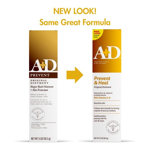 A+D Original Diaper Rash Ointment, Skin Protectant