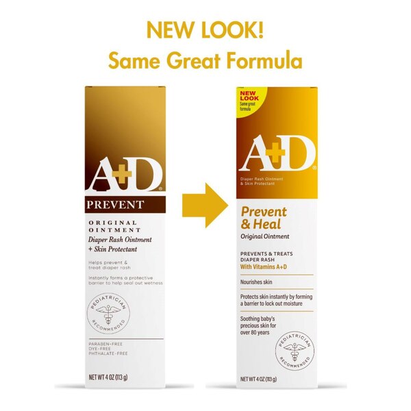 A+D Original Diaper Rash Ointment, Skin Protectant