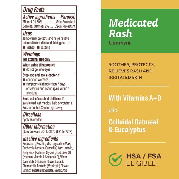 A & D Medicated Rash Ointment, 1.5 OZ