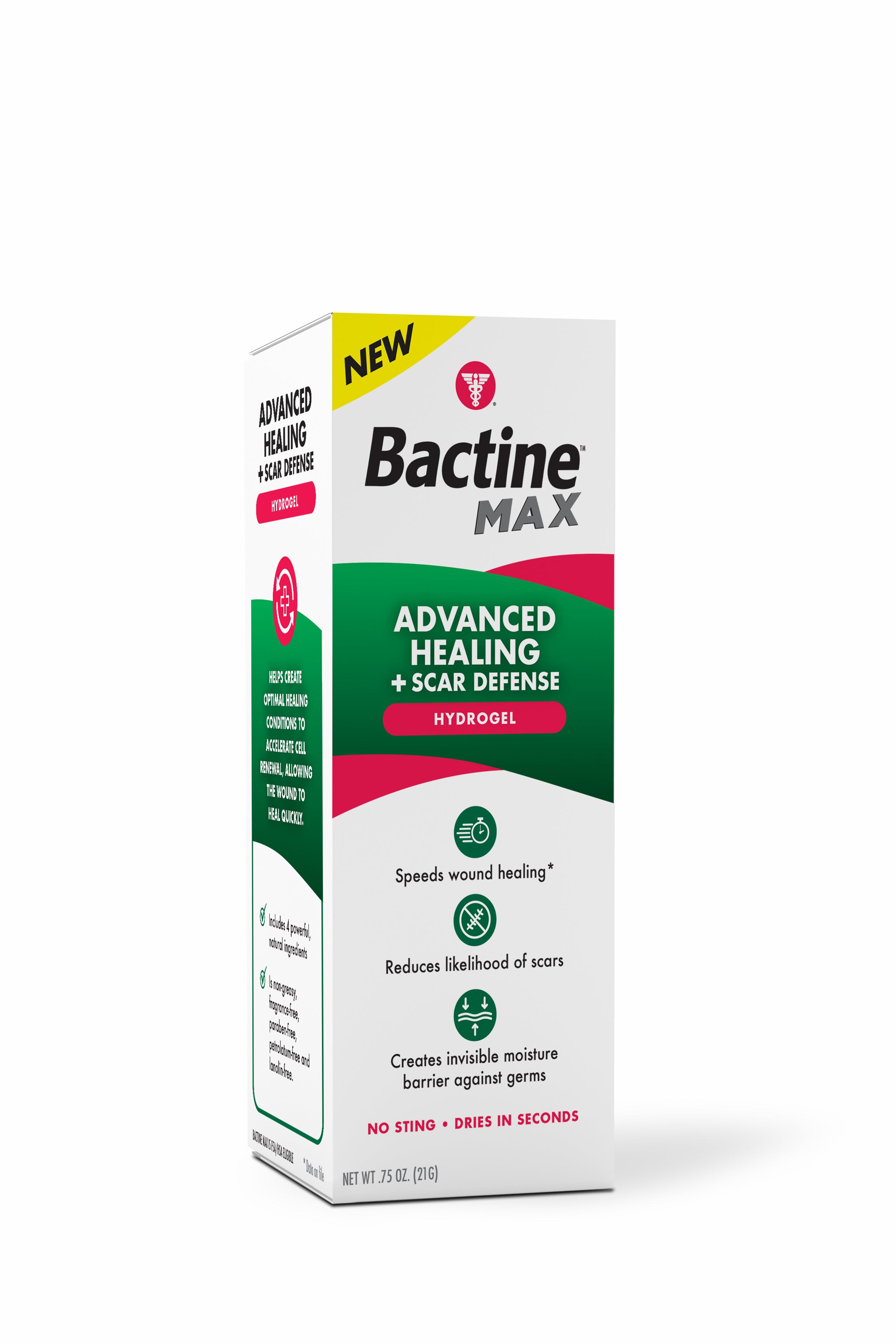 Bactine MAX Advanced Healing + Scar Defense Hydrogel, 0.75 OZ