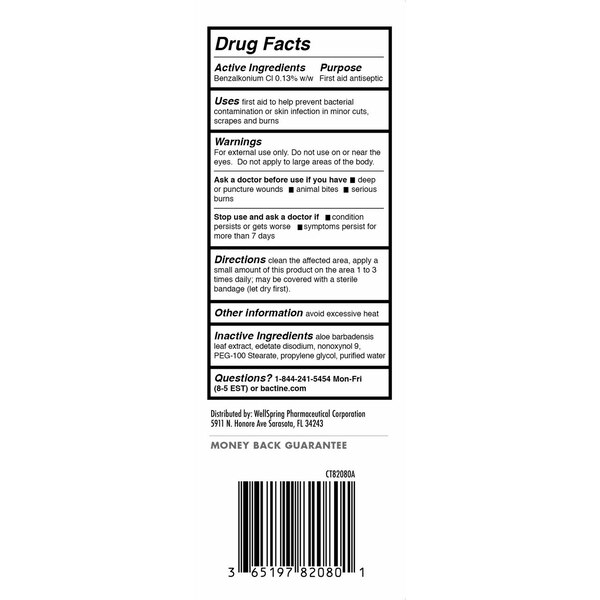 Bactine MAX Wound Wash First Aid Antiseptic, 8 OZ