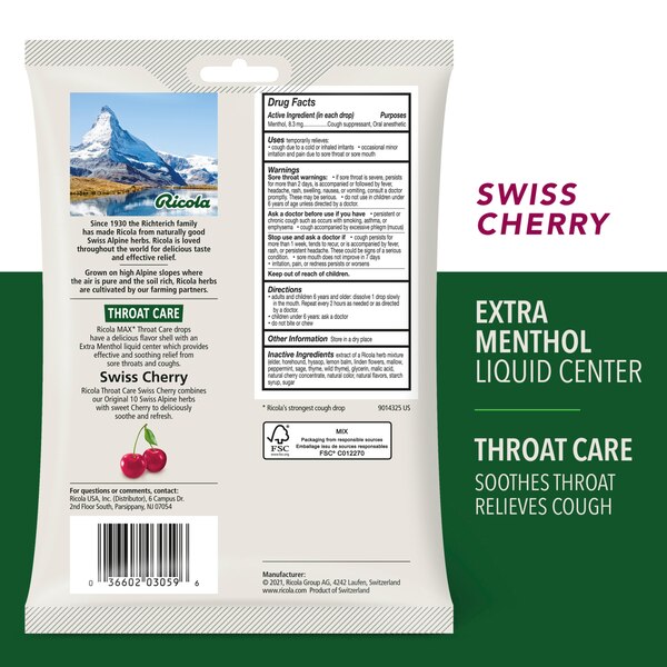 Ricola Max Throat Care Cough Drops