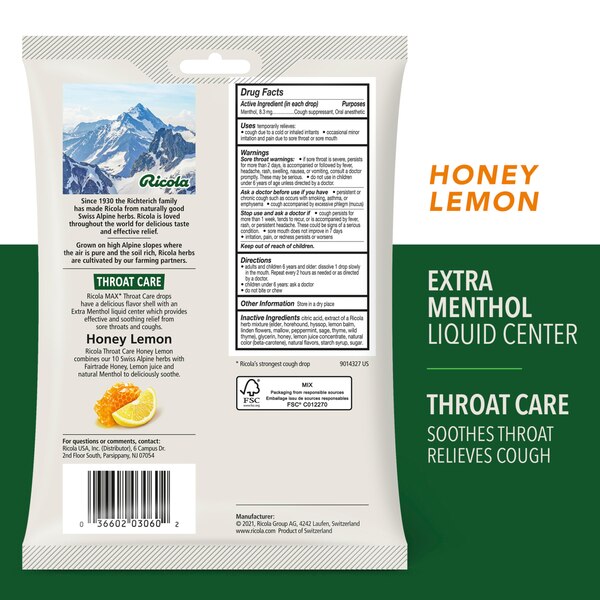 Ricola Max Throat Care Cough Drops