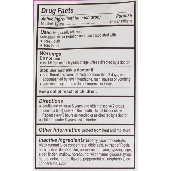 Ricola Berry Medley Throat Drops, 45 CT