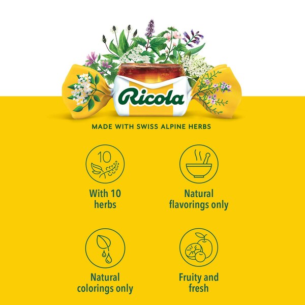 Ricola Berry Medley Throat Drops, 45 CT