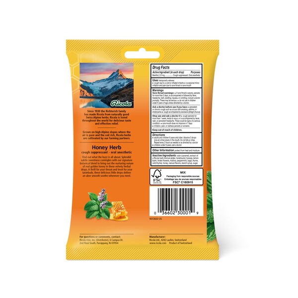 Ricola Natural Throat Drops