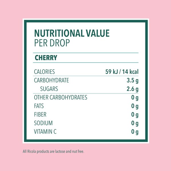 Ricola Throat Drops, Cherry, 45 CT