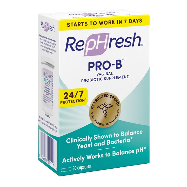 RepHresh Pro-B Vaginal Probiotic Feminine Supplement Capsules, 30 CT