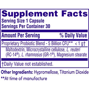 RepHresh Pro-B Vaginal Probiotic Feminine Supplement Capsules, 30 CT