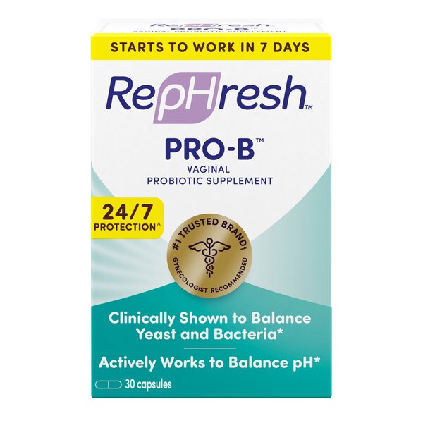 RepHresh Pro-B Vaginal Probiotic Feminine Supplement Capsules, 30 CT