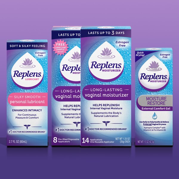Replens Silky Smooth - Lubricante personal, 2.7 oz