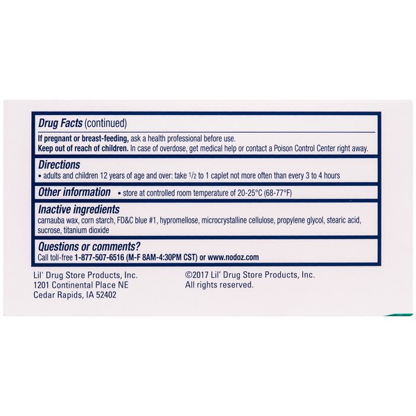 NoDoz Maximum Strength Caffeine Alertness Aid Caplets, 200mg, 60 CT