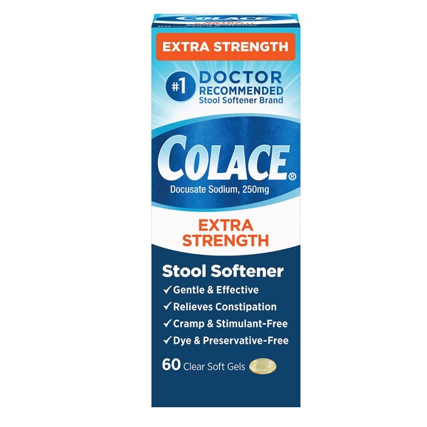 Colace Extra Strength Stool Softner, 60 CT