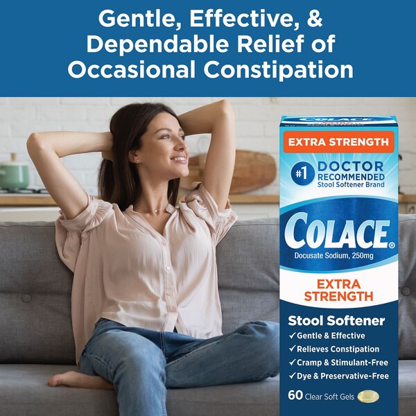 Colace Extra Strength Stool Softner, 60 CT