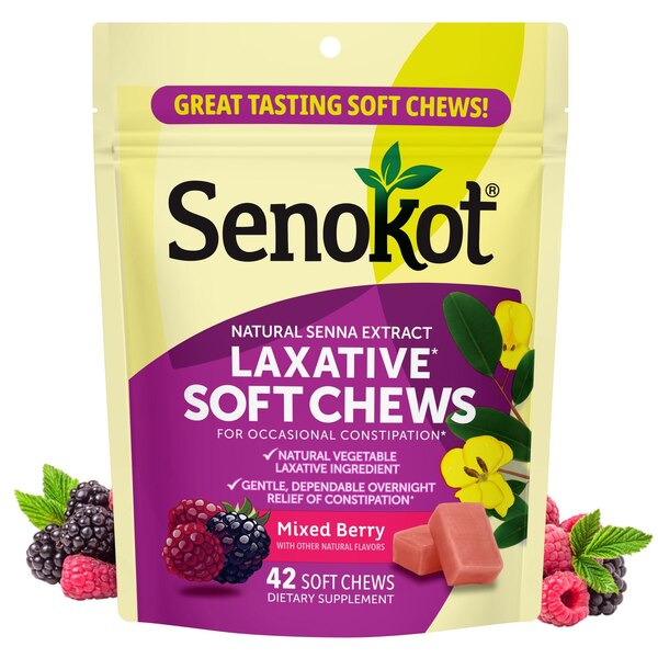 Senokot Laxative, Soft Chews, 42 CT