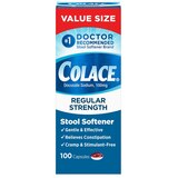 Colace Regular Strength Stool Softener 100 mg Capsules, 100 CT, thumbnail image