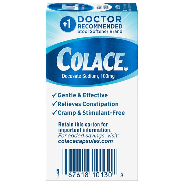 Colace Laxative Docusate Sodium Capsules