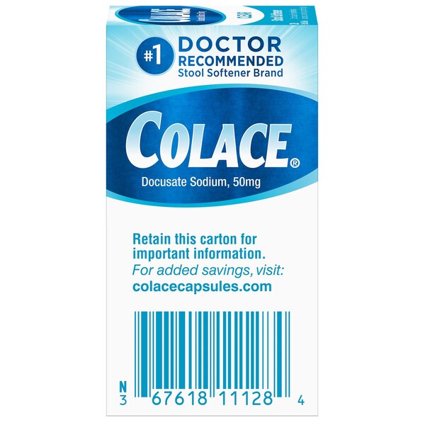 Colace Clear Stool Softener Soft Gels