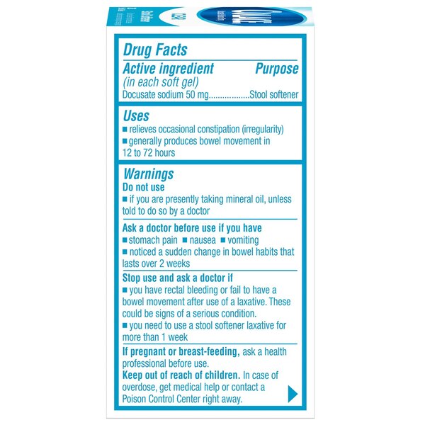 Colace Clear Stool Softener Soft Gels