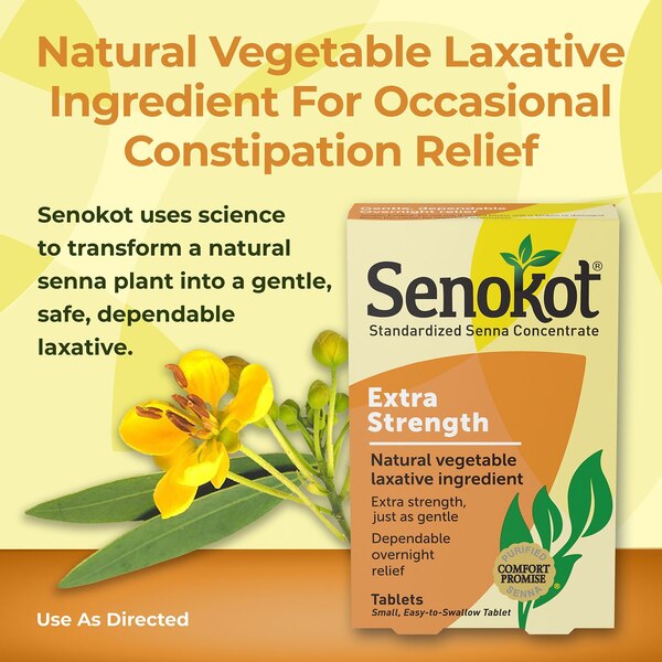 Senokot Extra Strength Standardized Senna Concentrate Tablets