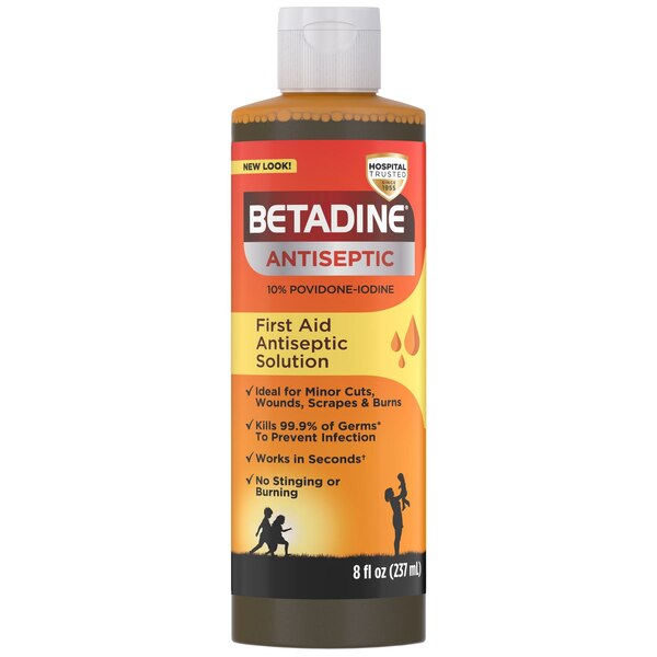 Betadine First Aid Solution, 8 OZ