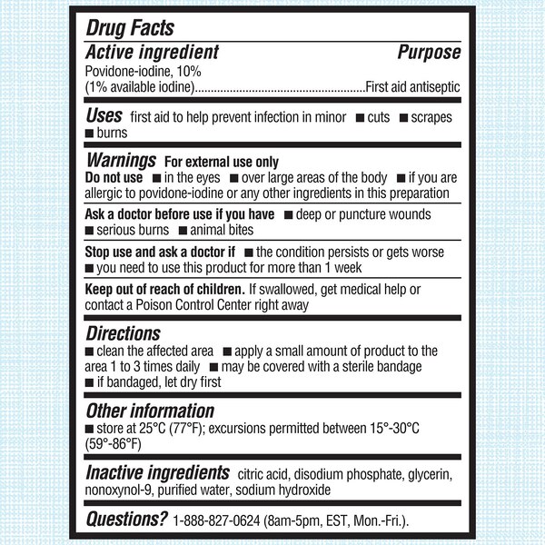 Betadine First Aid Solution, 8 OZ