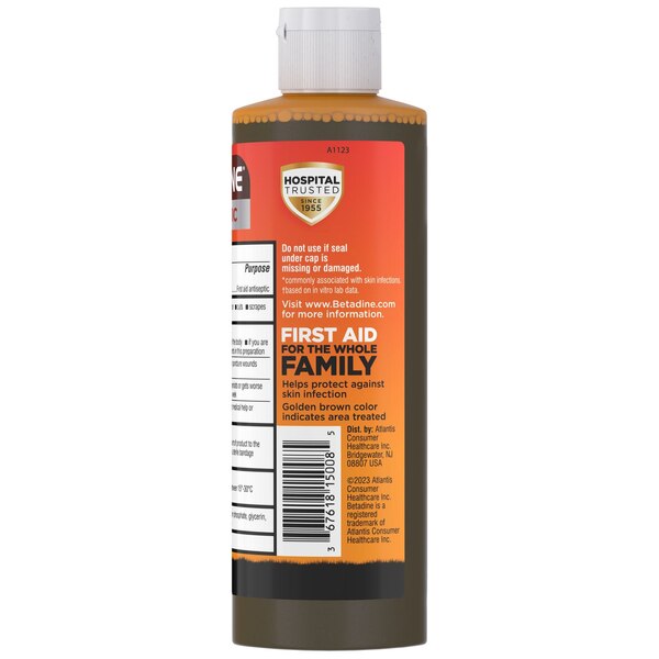 Betadine First Aid Solution, 8 OZ