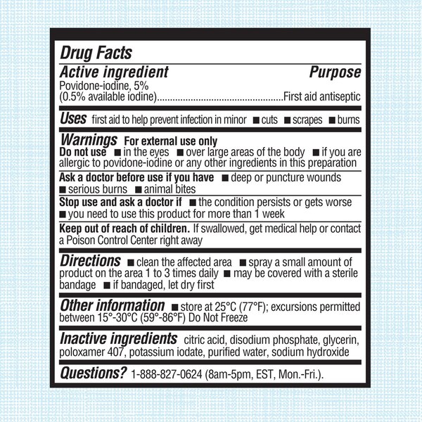Betadine Antiseptic First Aid Spray, 3 OZ