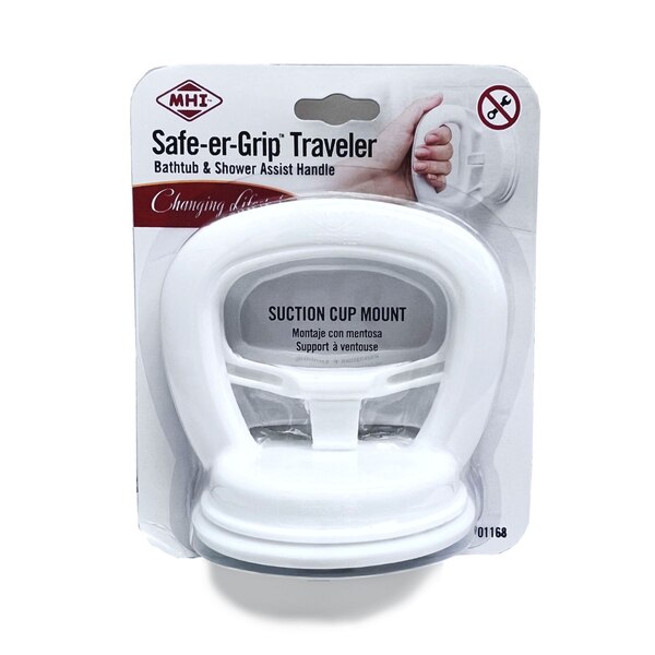 MHI Safe-er-Grip Traveler Balance Assist Grab Bar, White
