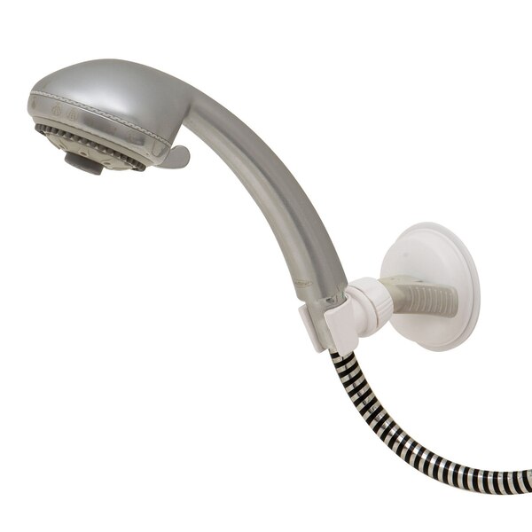 MHI Safe-er-Grip Portable Shower Arm Holder, White