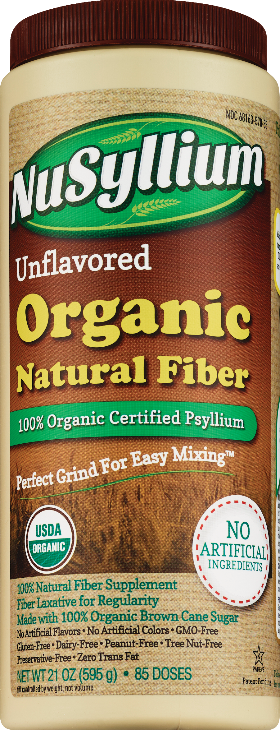 NuSyllium Unflavored Organic Natural Fiber