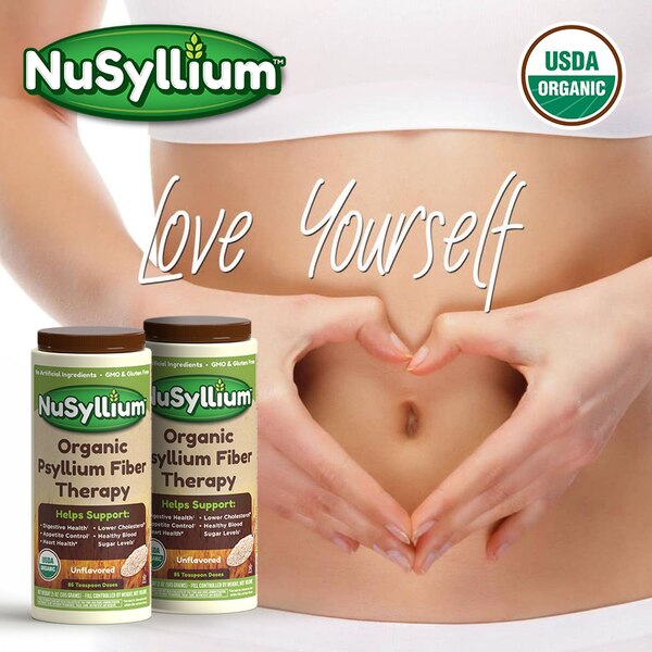 NuSyllium Unflavored Organic Natural Fiber, 21 OZ