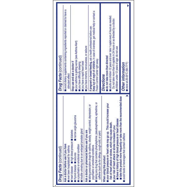 Bronkaid Max Ephedrine Sulfate 25mg Bronchodilator, 60 CT