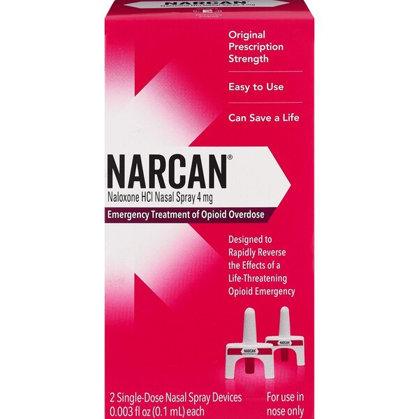 NARCAN Nasal Spray Emergency Opioid Overdose Treatment, 2 CT