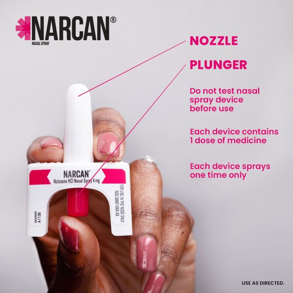 NARCAN Nasal Spray Emergency Opioid Overdose Treatment, 2 CT