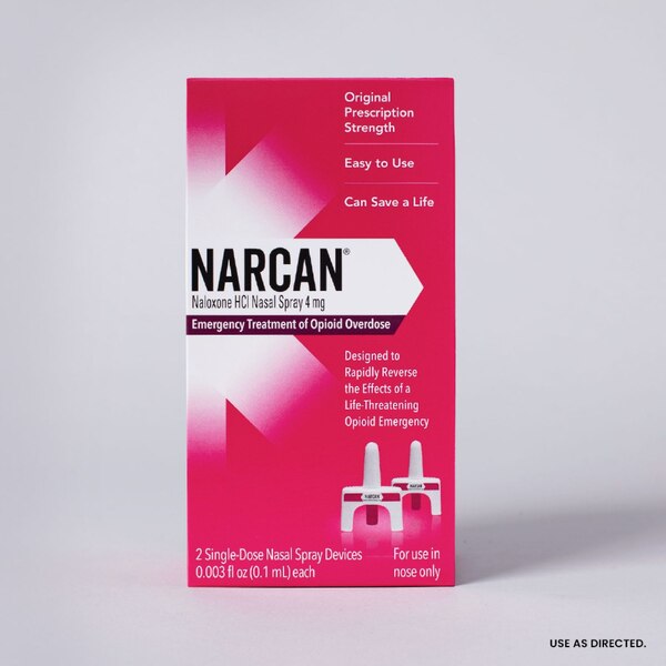 NARCAN Nasal Spray Emergency Opioid Overdose Treatment, 2 CT