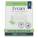 Ivory Bar Soap, Soothing Notes of Aloe, 3 CT, thumbnail image