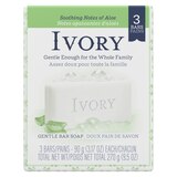 Ivory Bar Soap, Soothing Notes of Aloe, 3 CT, thumbnail image