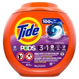 Tide PODS Liquid Laundry Detergent Pacs, Spring Meadow Scent, 42 ct, thumbnail image