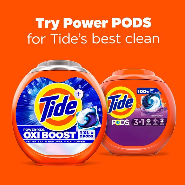Tide PODS Liquid Laundry Detergent Pacs, Spring Meadow Scent, 42 ct