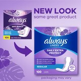 Always Xtra Protection Daily Panty Liners Long, Unscented, 108 CT, thumbnail image