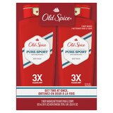 Old Spice High Endurance Men's Body Wash Pure Sport Scent Twin Pack, 36 OZ, thumbnail image