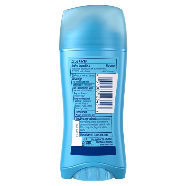 Secret 24-Hour Antiperspirant & Deodorant Stick, Shower Fresh, 2.6 OZ