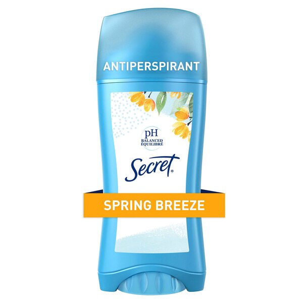 Secret Invisible Solid Antiperspirant Deodorant, Spring Breeze, 2.6 OZ