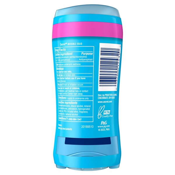Secret Outlast 24-Hour Antiperspirant & Deodorant Stick, Powder Fresh, 2.6 OZ, 2 Pack