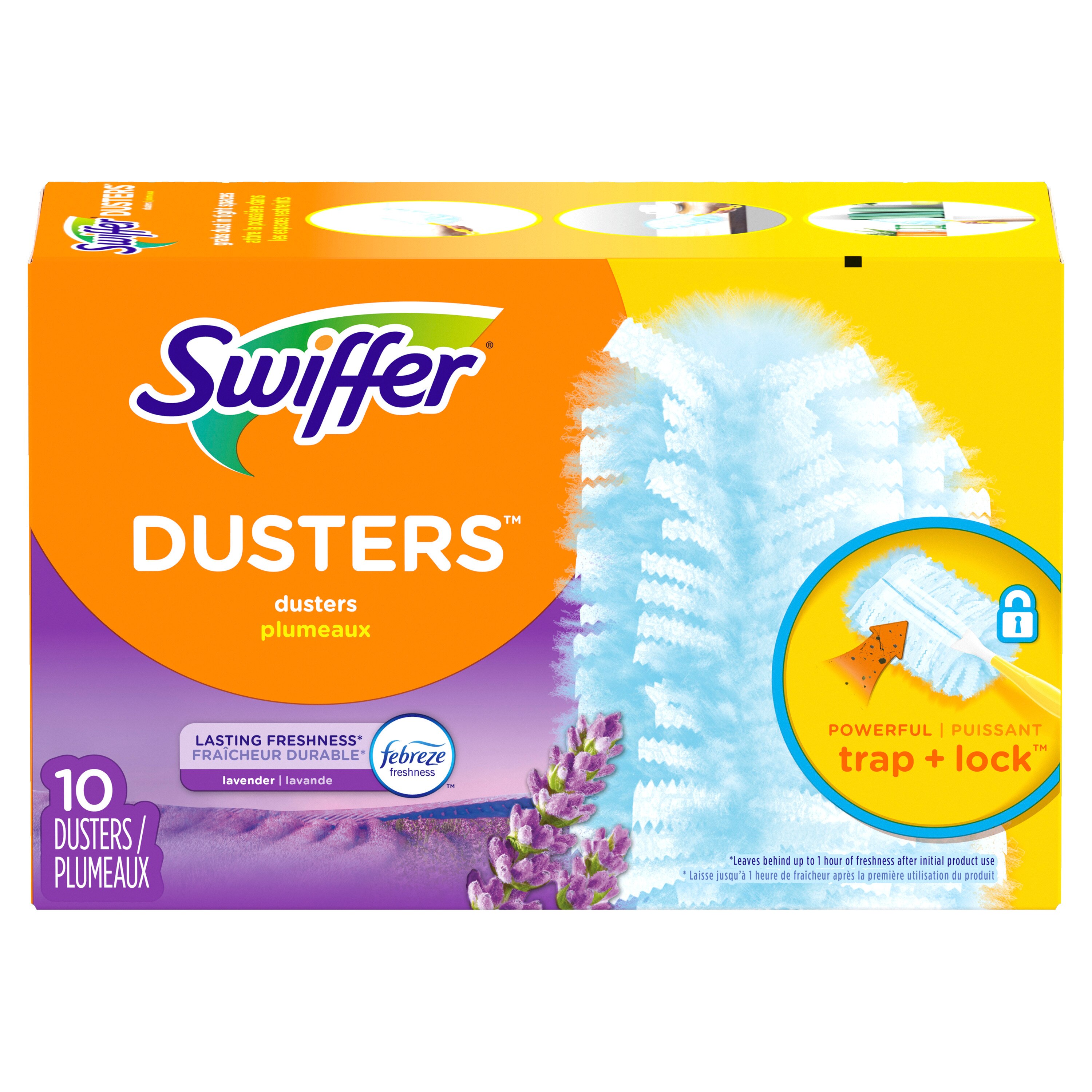 Swiffer 180 Dusters Multi Surface Refills, with Febreze Lavender & Vanilla scent, 10/Pack